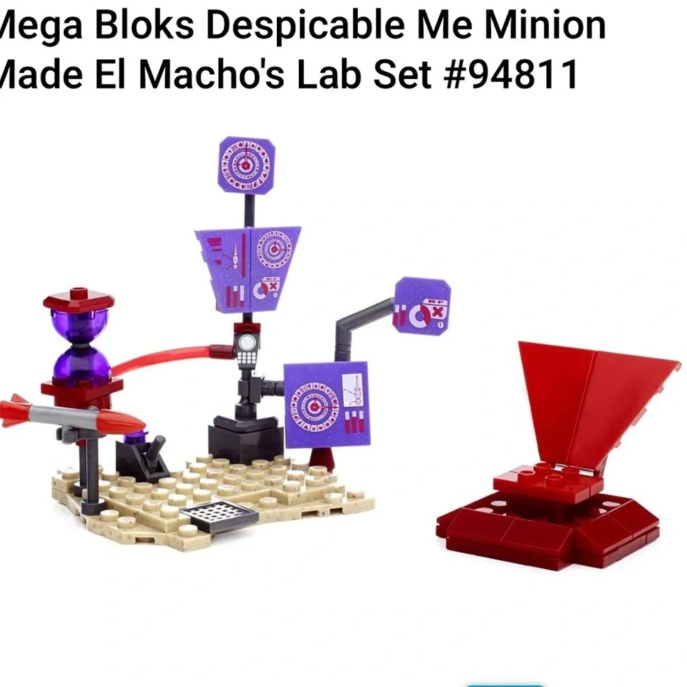 Mega Bloks despicable me El Macho’s lab 82 pieces new in sealed box Set #94811